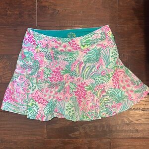 Lilly Pulitzer Women's Pink and Green Skirt